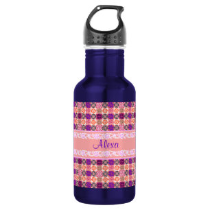 Bouteille D'eau En Acier Inoxydable Modèle floral