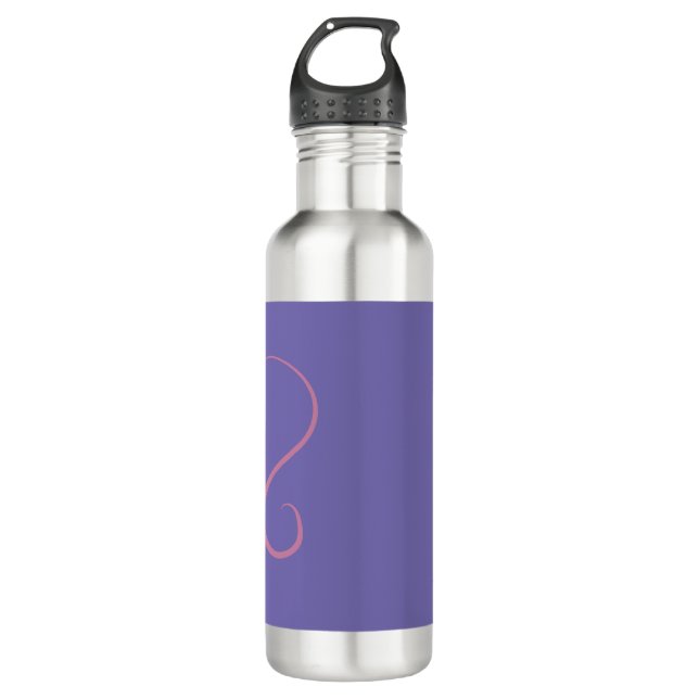 Bouteille d'eau en acier inoxydable Momma Heart 24 (Devant)
