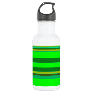 Bouteille D'eau En Acier Inoxydable Motif de concepteur Customisé de bande verte color