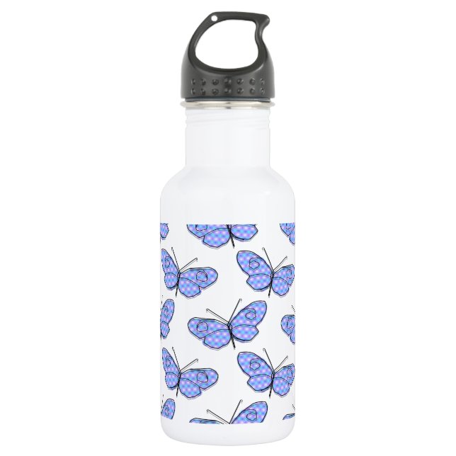 Bouteille D'eau En Acier Inoxydable Motif de papillon cosmique (Devant)