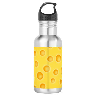 Bouteille D'eau En Acier Inoxydable Motif de texture de Cheezy de fromage suisse