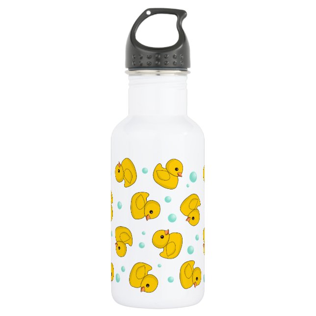 Bouteille D'eau En Acier Inoxydable Motif en caoutchouc de canard (Devant)
