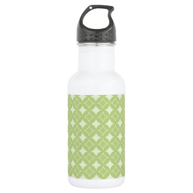 Bouteille D'eau En Acier Inoxydable Motif shippo vert olive (Devant)