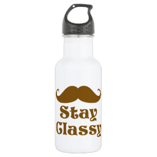 Bouteille D'eau En Acier Inoxydable Moustache chique de séjour