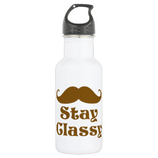 Bouteille D'eau En Acier Inoxydable Moustache chique de séjour