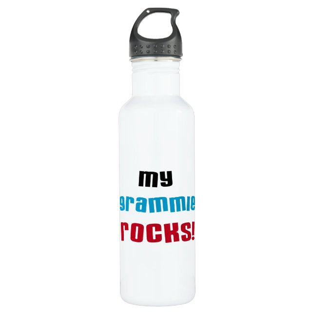 Bouteille D'eau En Acier Inoxydable My Grammie Rocks (Devant)