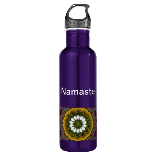 Bouteille D'eau En Acier Inoxydable Namaste 32 onces (Devant)