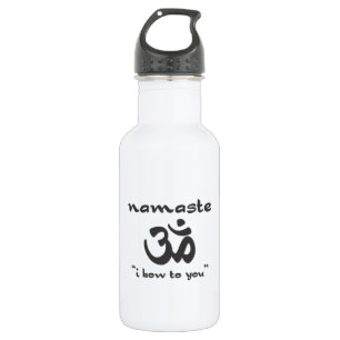 Bouteille D'eau En Acier Inoxydable Namaste - Je T'Ai Oublié