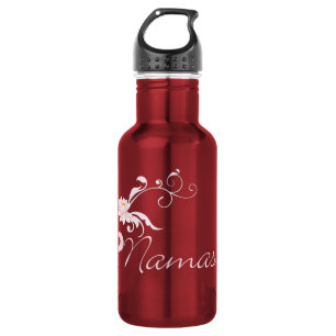 Bouteille D'eau En Acier Inoxydable Namaste rose avec défilement et tourbillons