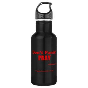 Bouteille D'eau En Acier Inoxydable Ne paniquez pas ! Prier