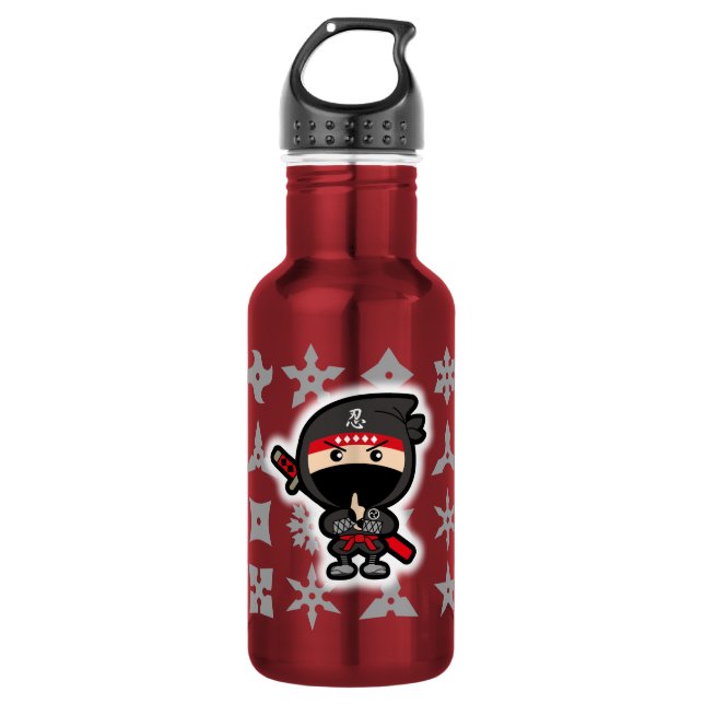 Bouteille D'eau En Acier Inoxydable Ninja Boy (Devant)