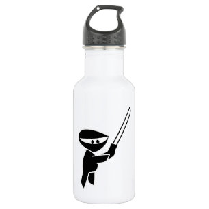 Bouteille D'eau En Acier Inoxydable Ninja utilisant une épée de Katana