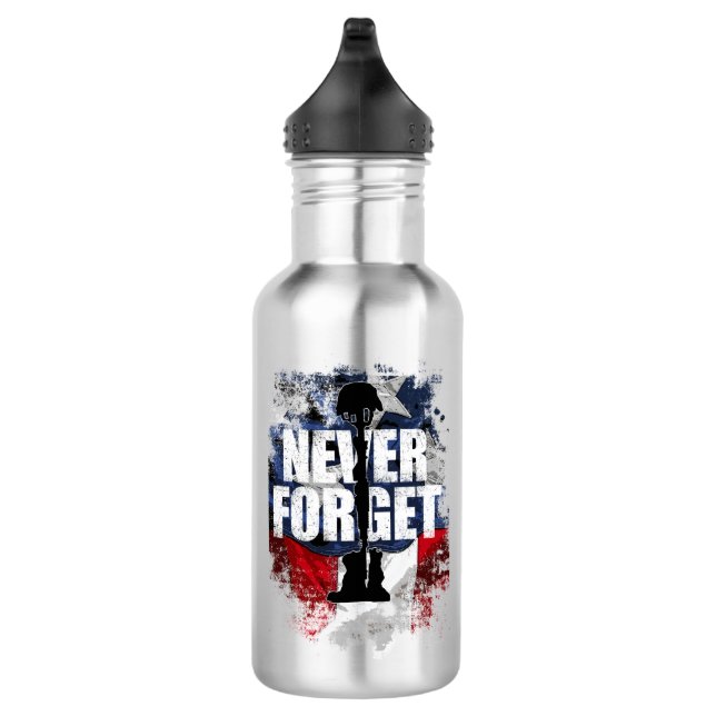 Bouteille D'eau En Acier Inoxydable N'oubliez jamais (Memorial Day) (Droite)