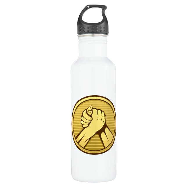 Bouteille D'eau En Acier Inoxydable Or pauvre (Devant)