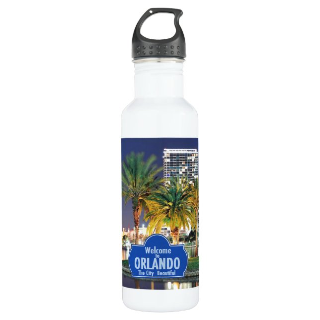 Bouteille D'eau En Acier Inoxydable Orlando la Floride (Devant)