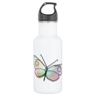 Bouteille D'eau En Acier Inoxydable Papillon