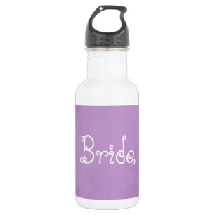 Bouteille D'eau En Acier Inoxydable Parchemin Lavande de mariée