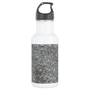 Bouteille D'eau En Acier Inoxydable Parties scintillant argent élégant Glitz photo