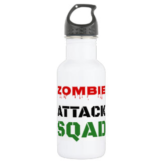 Bouteille D'eau En Acier Inoxydable Peloton drôle d'attaque de zombi