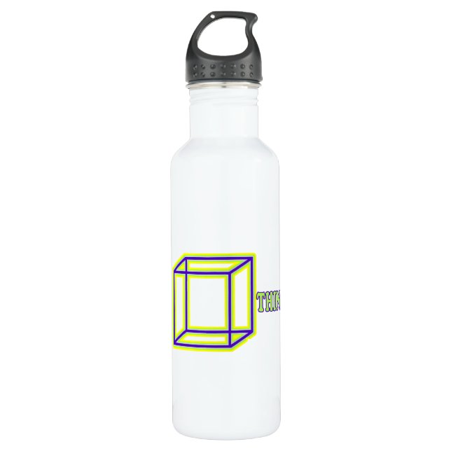 Bouteille D'eau En Acier Inoxydable Pense Dehors de la boîte ! (Devant)