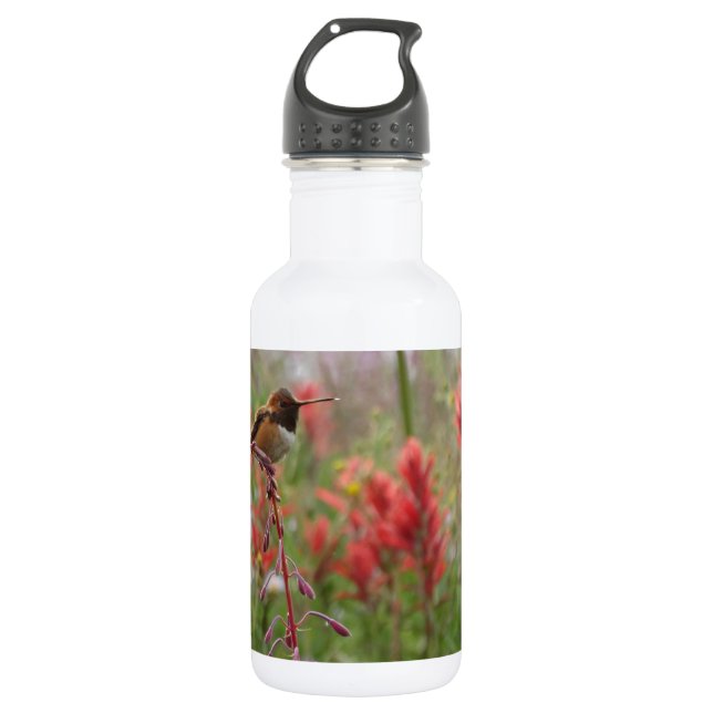 Bouteille D'eau En Acier Inoxydable Petit oiseau gras (Devant)