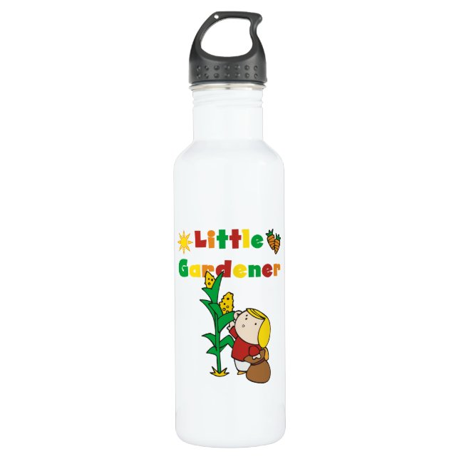 Bouteille D'eau En Acier Inoxydable Petite jardinière de fille (Devant)