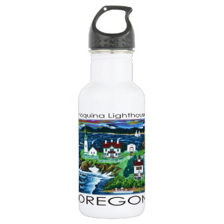 Bouteille D'eau En Acier Inoxydable Phare de Yaquina ~ Oregon