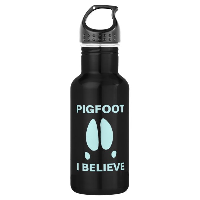 Bouteille D'eau En Acier Inoxydable Pigfoot - Je crois (Devant)