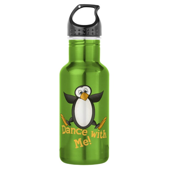 Bouteille D'eau En Acier Inoxydable Pingouin de danse (Devant)