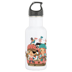 Bouteille D'eau En Acier Inoxydable Pirates Girly