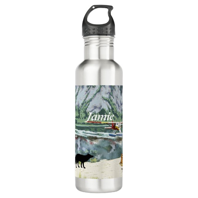 Bouteille D'eau En Acier Inoxydable Plan marin (Devant)