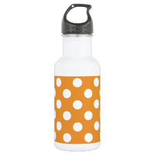 Bouteille D'eau En Acier Inoxydable Pois blancs sur ambre