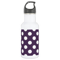 Pois blancs sur prune violette