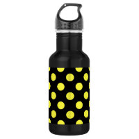 Pois jaunes sur fond noir