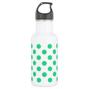 Bouteille D'eau En Acier Inoxydable Pois verts et blancs