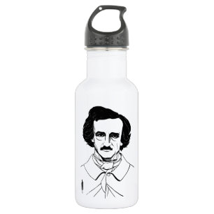 Bouteille D'eau En Acier Inoxydable Portrait d'Edgar Allan Poe
