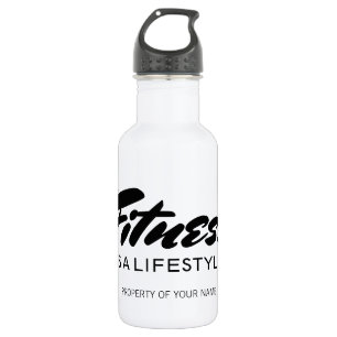 Bouteille d'eau en acier inoxydable pour fitness s