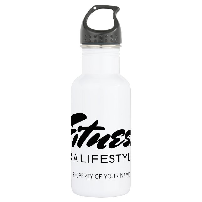 Bouteille d'eau en acier inoxydable pour fitness s (Devant)