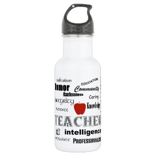 Bouteille D'eau En Acier Inoxydable Professeur Pride+Pomme rouge