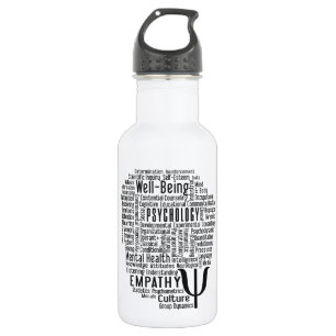 Bouteille D'eau En Acier Inoxydable PSYCHOLOGIE Word Cloud