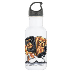 Bouteille D'eau En Acier Inoxydable Quatre Cavalier King Charles Spaniels