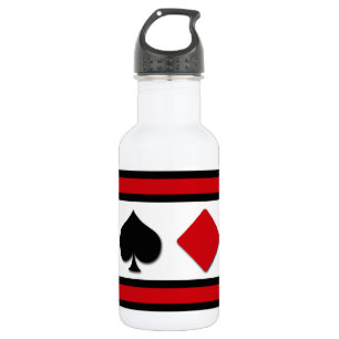 Bouteille D'eau En Acier Inoxydable Quatre combinaisons de cartes