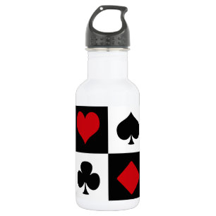 Bouteille D'eau En Acier Inoxydable Quatre combinaisons de cartes