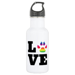 Bouteille D'eau En Acier Inoxydable Rainbow paw