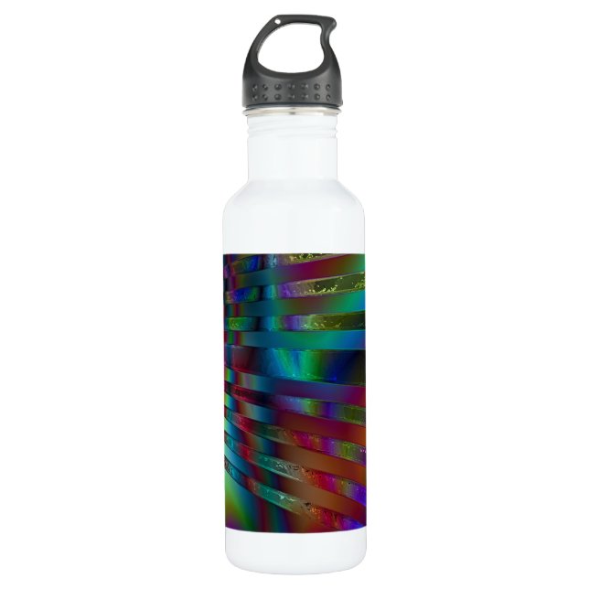 Bouteille D'eau En Acier Inoxydable Rayons chromatiques (Devant)