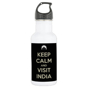 Bouteille D'eau En Acier Inoxydable rester calme visiter l'inde