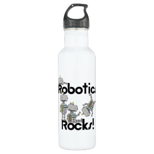 Bouteille D'eau En Acier Inoxydable Roches de robotique