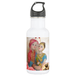 Bouteille D'eau En Acier Inoxydable Romantique Amour Coeur Art Imprimer