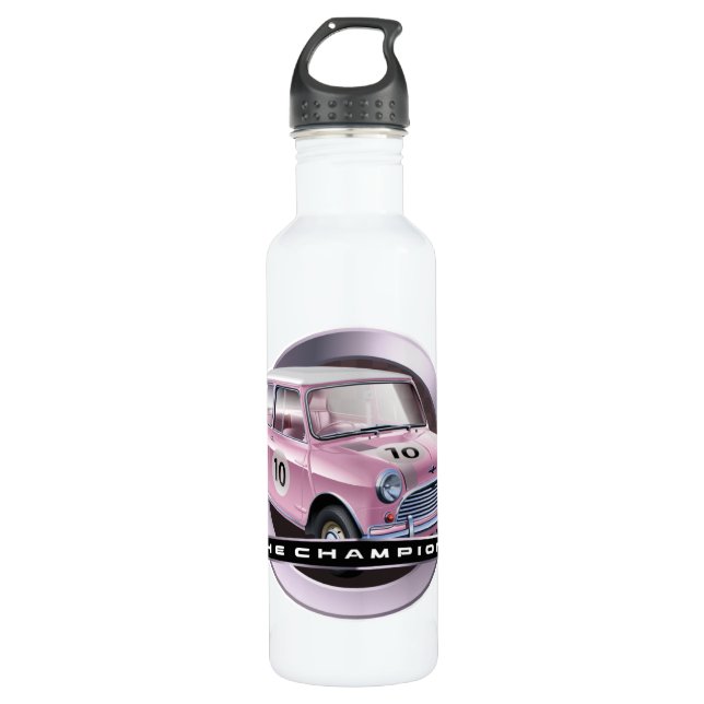 Bouteille D'eau En Acier Inoxydable Rose de Mini Cooper S (Devant)