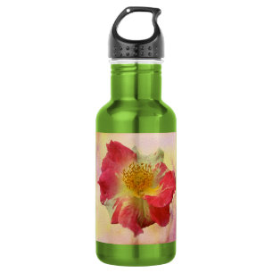 Bouteille D'eau En Acier Inoxydable Rose rouge et blanche